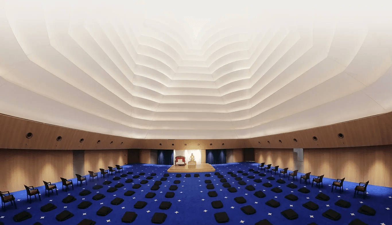Meditation Hall at Raj Sabhagruh